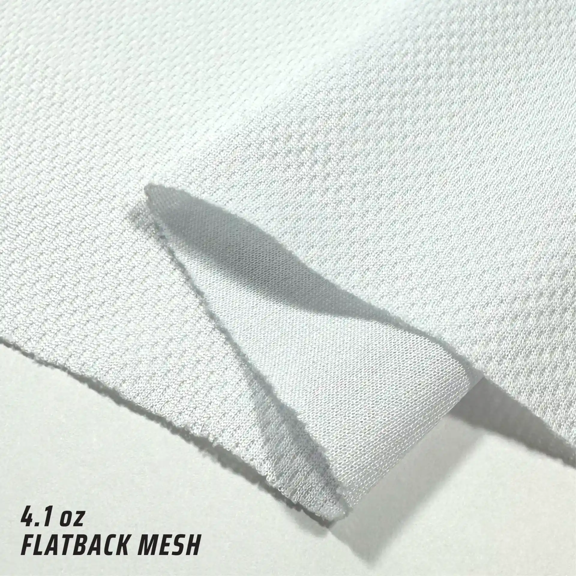 4.1oz Flatback Mesh fabric texture and appearance